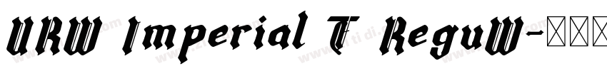 URW Imperial T ReguW字体转换